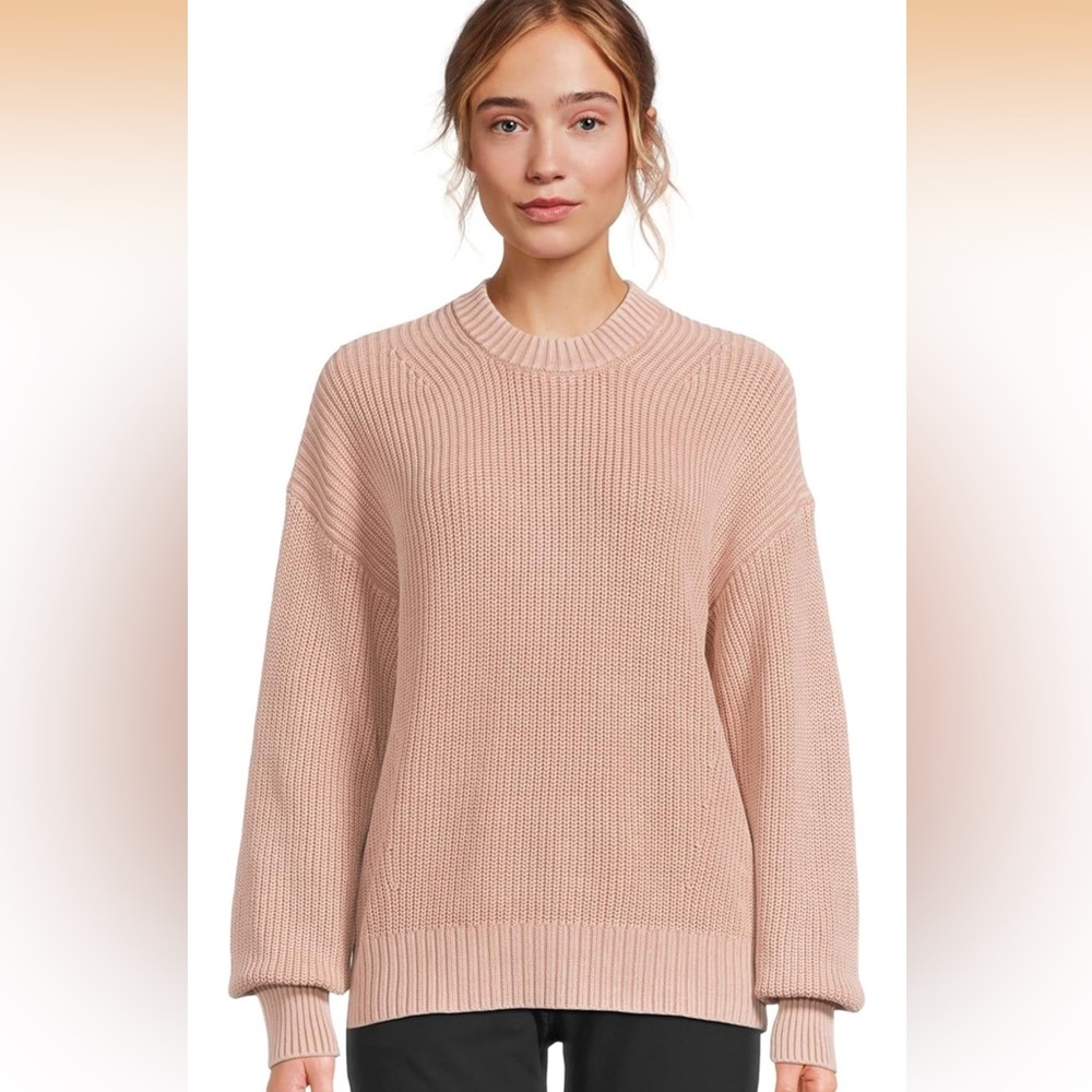 NEW Faherty Sunwashed Fisherman Sweater in Mahogany Rose